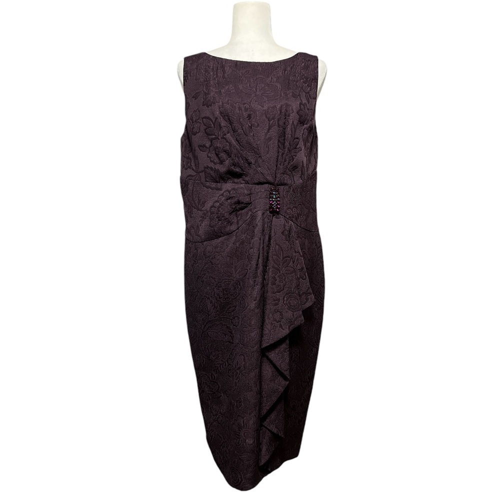 π LUISA SPAGNOLI Granita Sleeveless Floral Textured Dress Size 48
